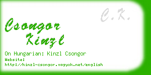 csongor kinzl business card